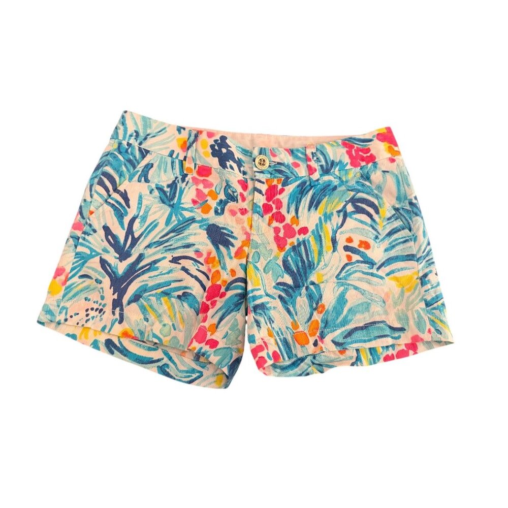 Lilly Pulitzer Callahan Shorts 5" inseam-Tropical Print Women's Size 0